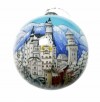 Hand-painted glass Christmas ball