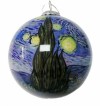 Hand-painted glass Christmas ball
